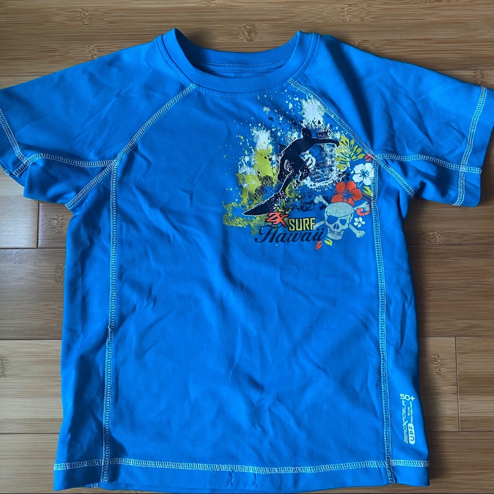 Teal Rash Guard Size Medium (5/6)